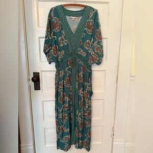 Knox Rose Green V-Neck Dress